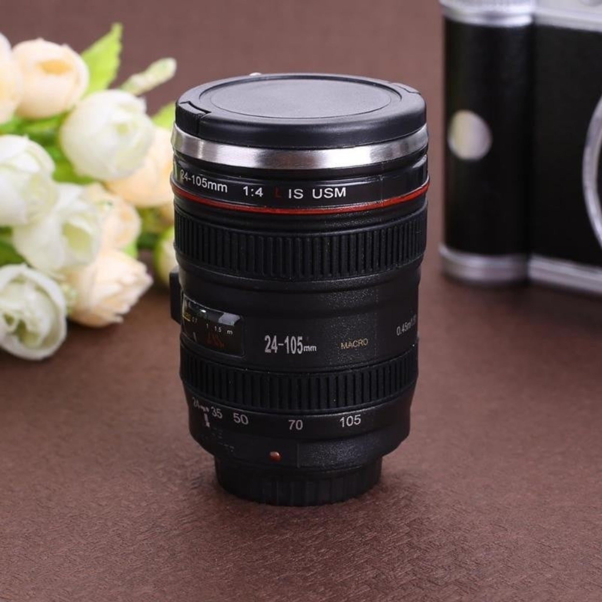 Mini Camera Lens Travel Mug