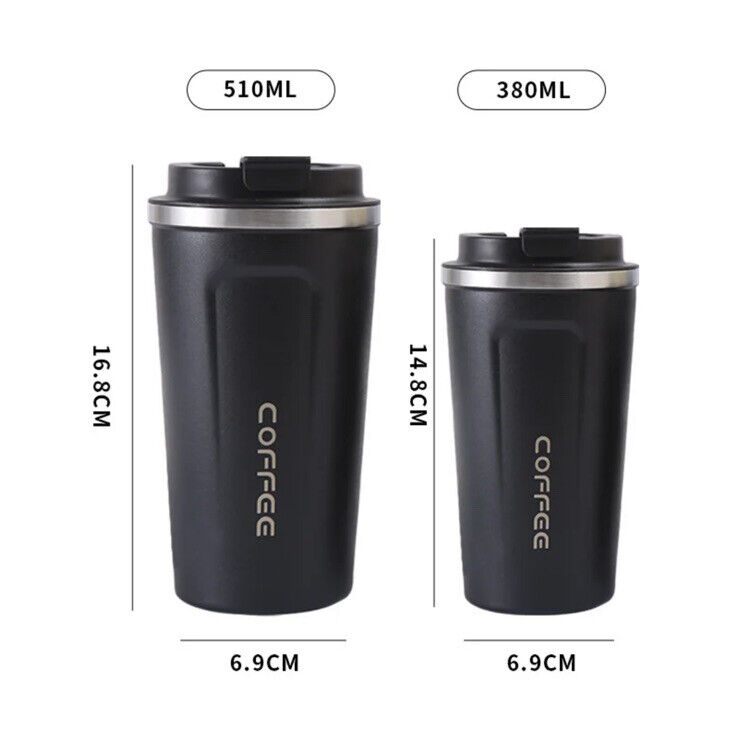 Portable Stainless Steel Thermos Insulated Coffee Cup 380/500ML