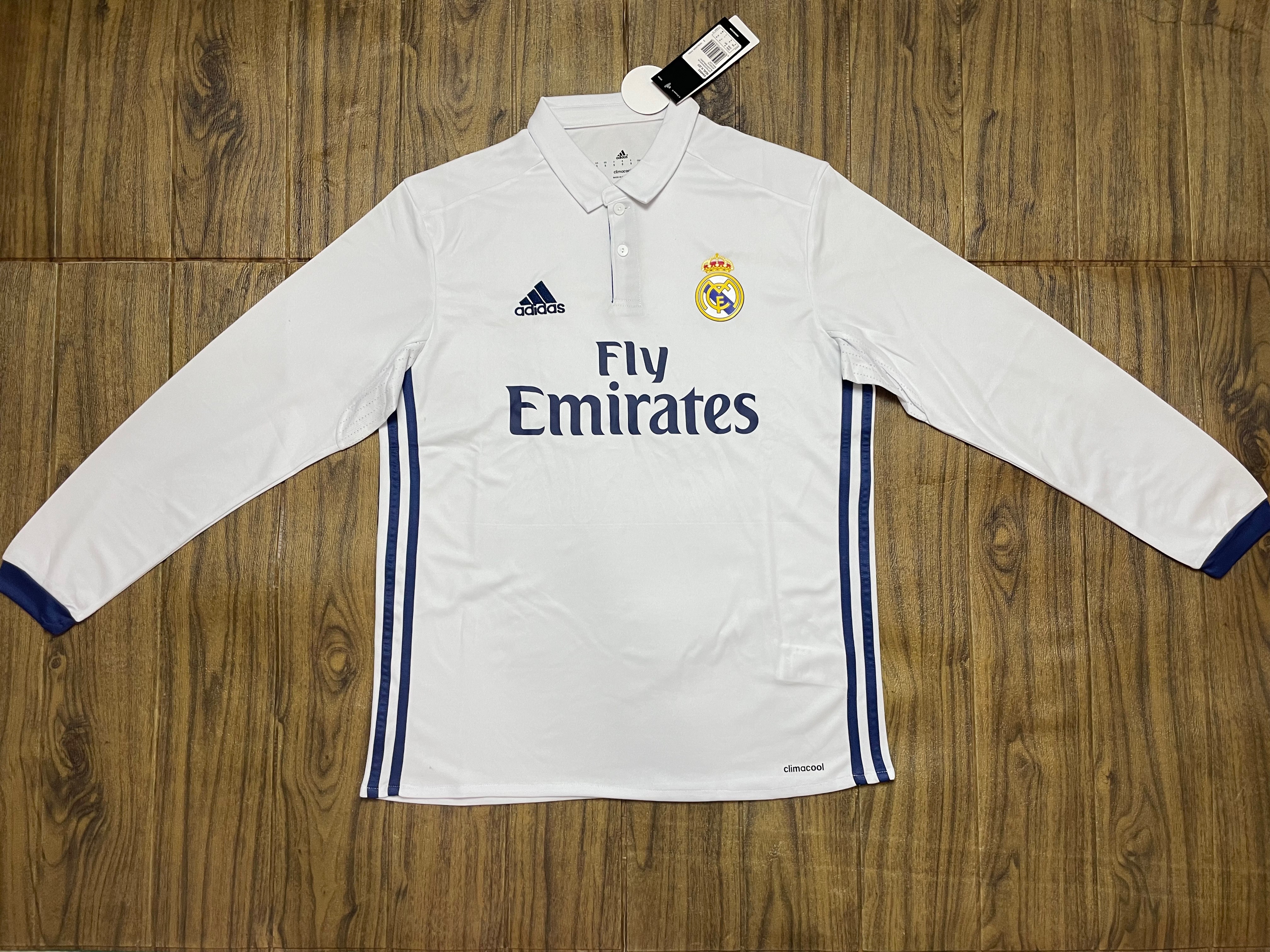 2016/17 Real Madrid Home Long Sleeve Vintage Jersey