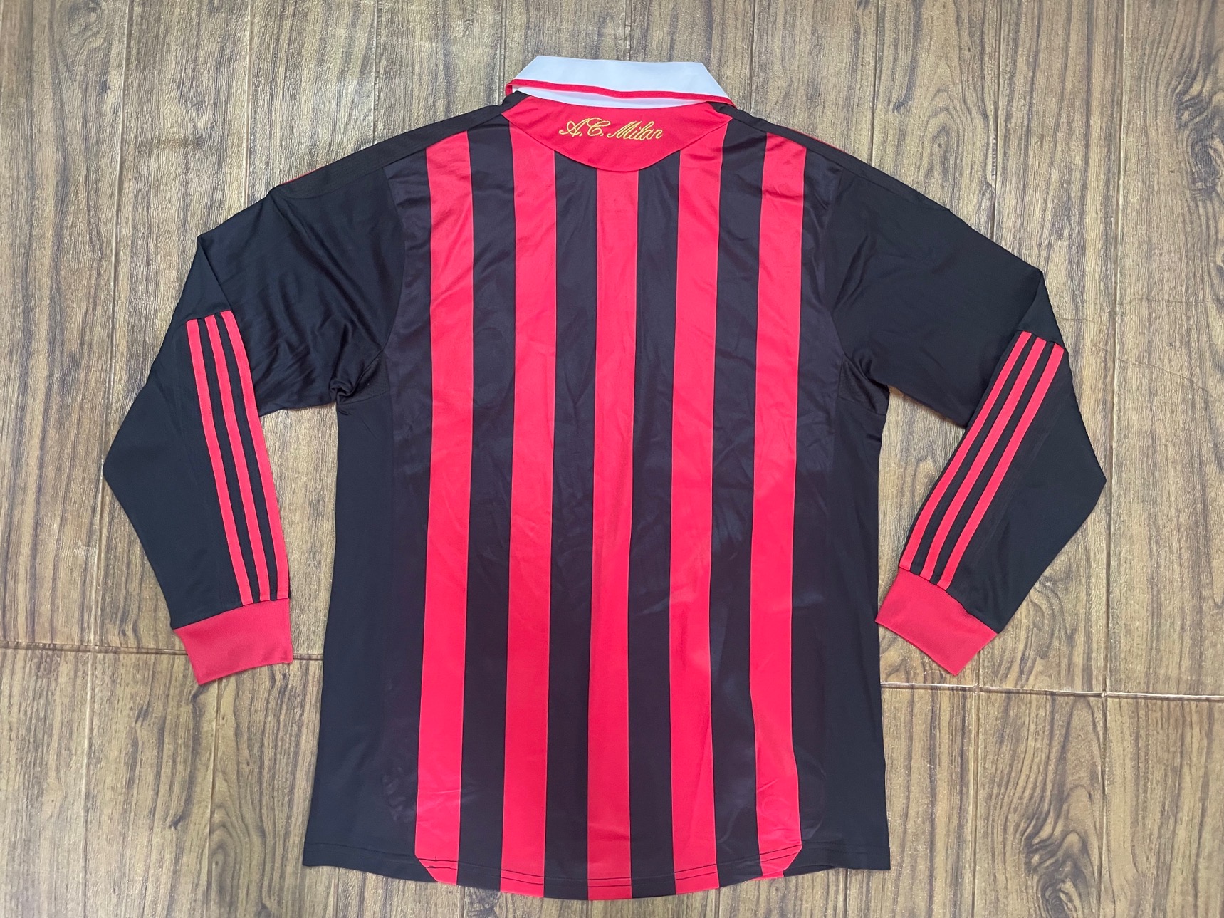 2008/09 AC Milan Home Long Sleeve Vintage Shirt