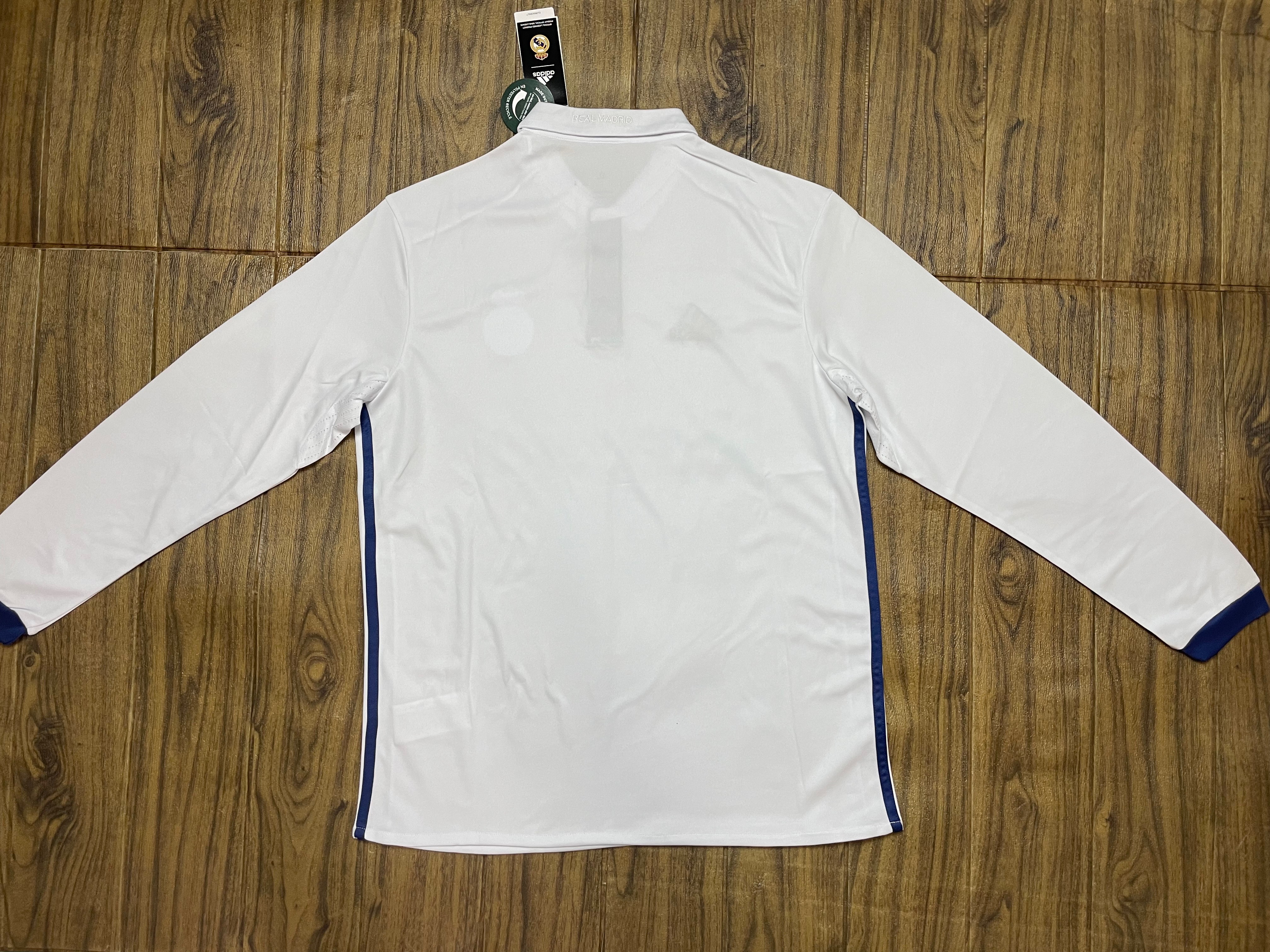 2016/17 Real Madrid Home Long Sleeve Vintage Jersey