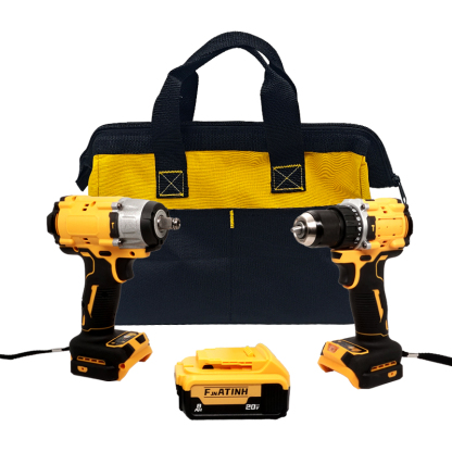 For DEWALT 20V Battery Brushless Impact Wrench and Hammer Drill Combo Kit, Compact Tool Set