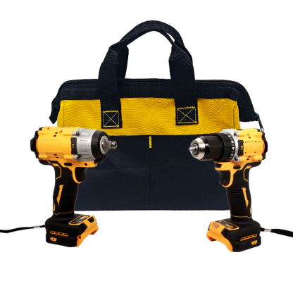 For DEWALT 20V Battery Brushless Impact Wrench and Hammer Drill Combo Kit, Compact Tool Set
