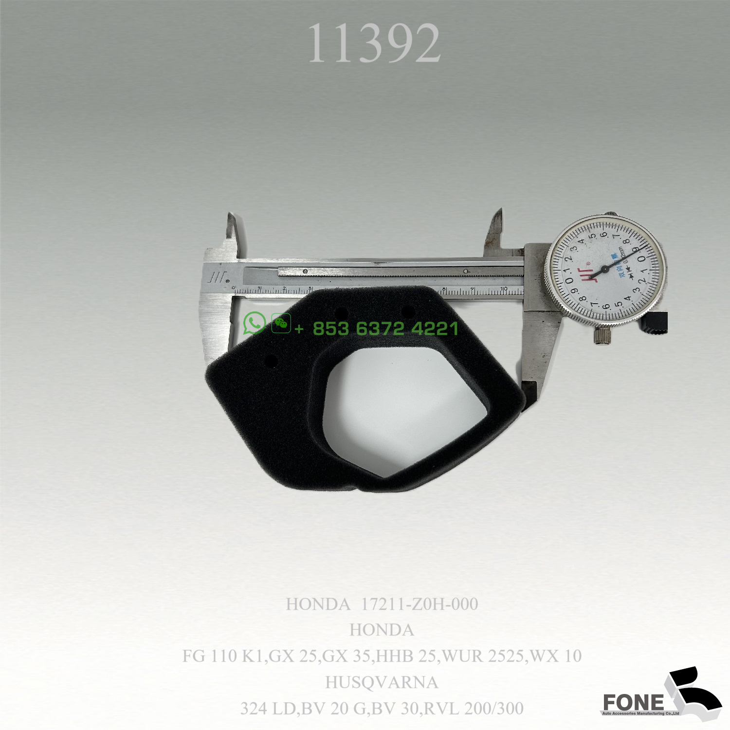 11392 FOAM AIR FILTER FOR HONDA