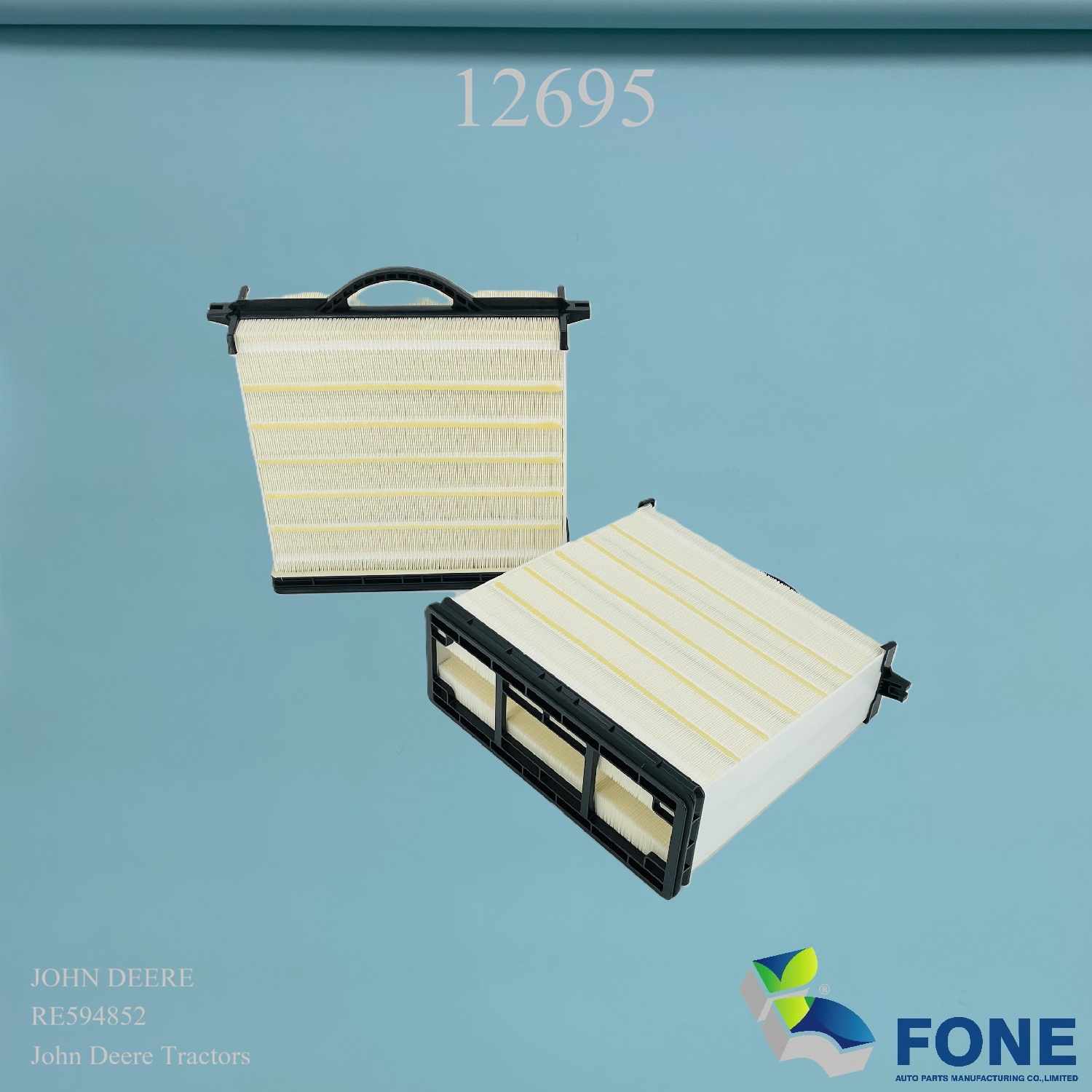 12695 AIR FILTER FOR JOHN DEERE
PA31015
DBA5308
SA 16900
R344419
RE580949
R553819
RE594852
