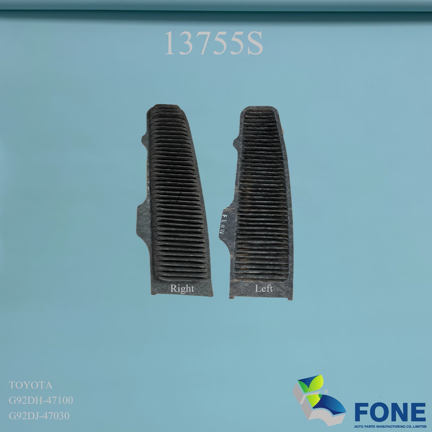 TOYOTA	G92DH-47100 Right 
TOYOTA	G92DJ-47030 Left 