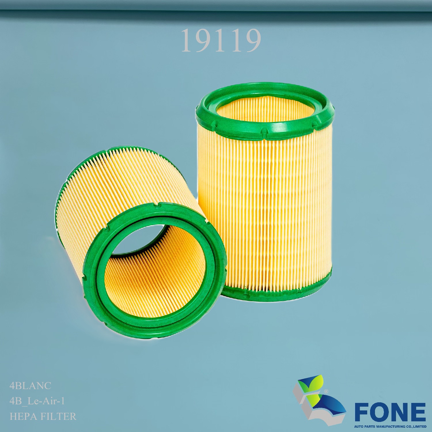 19119 HEPA FILTER FOR 4BLANC
4BLANC	4B_Le-Air-1
compatible with 4BLANC Alizé. Also suitable for model 4BLANC Le LAir with an orange filter produced earlier than October 2020, but will require a new niche for the filter. Contact the manufacturer to obtain it. extraction filter