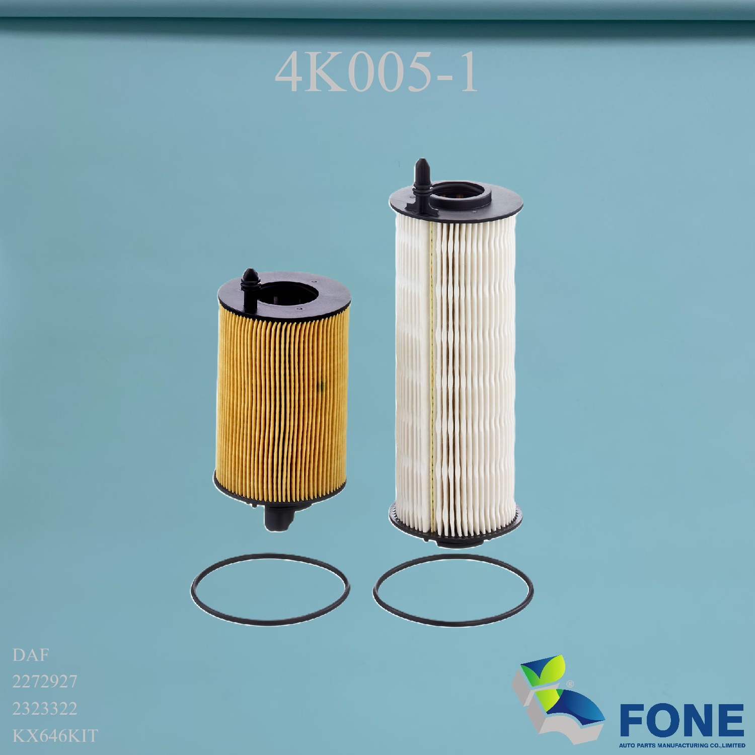4K005-1 Filter Kit for Paccar Engine MX-11 EPA21-FONE Auto Parts Manufacturing Co.,Ltd