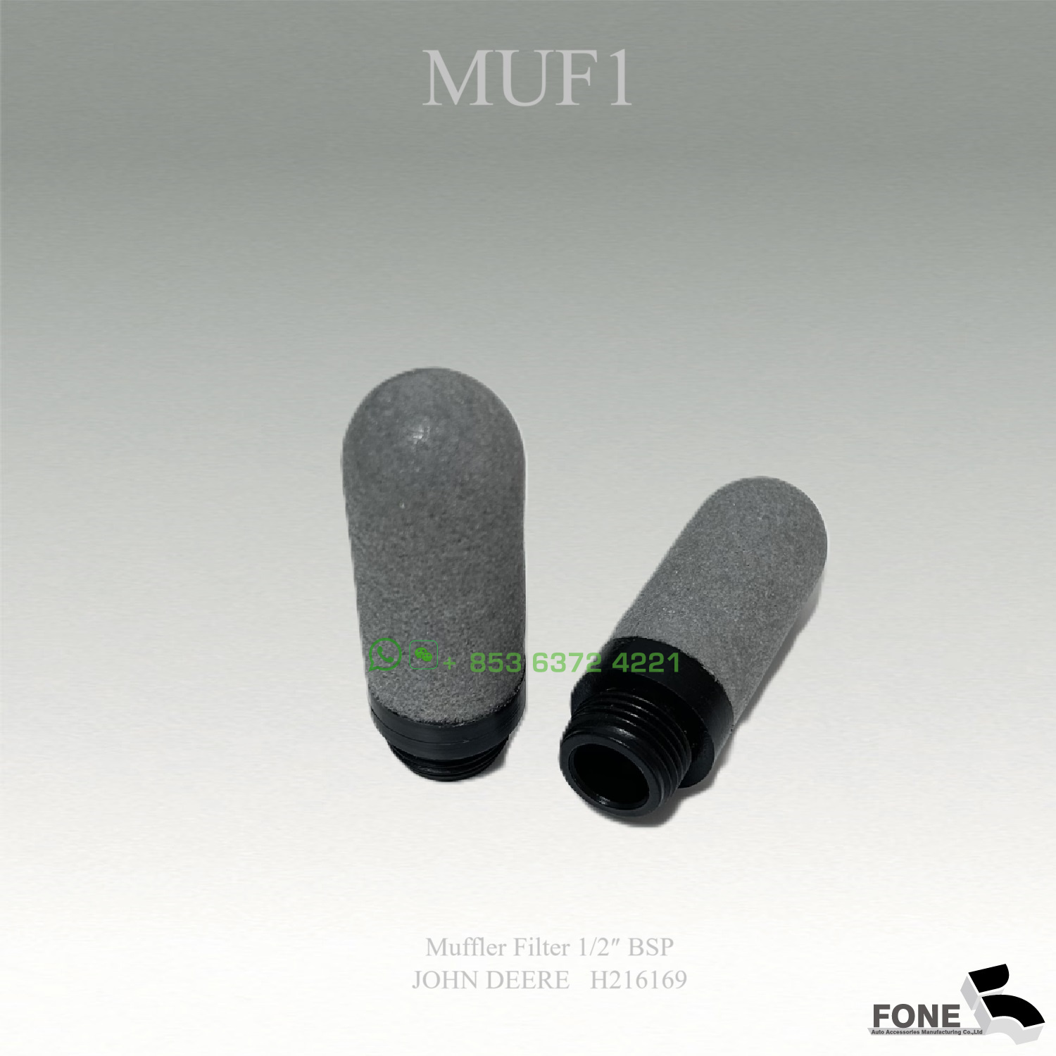MUF1 Muffler Filter For JOHNDEERE