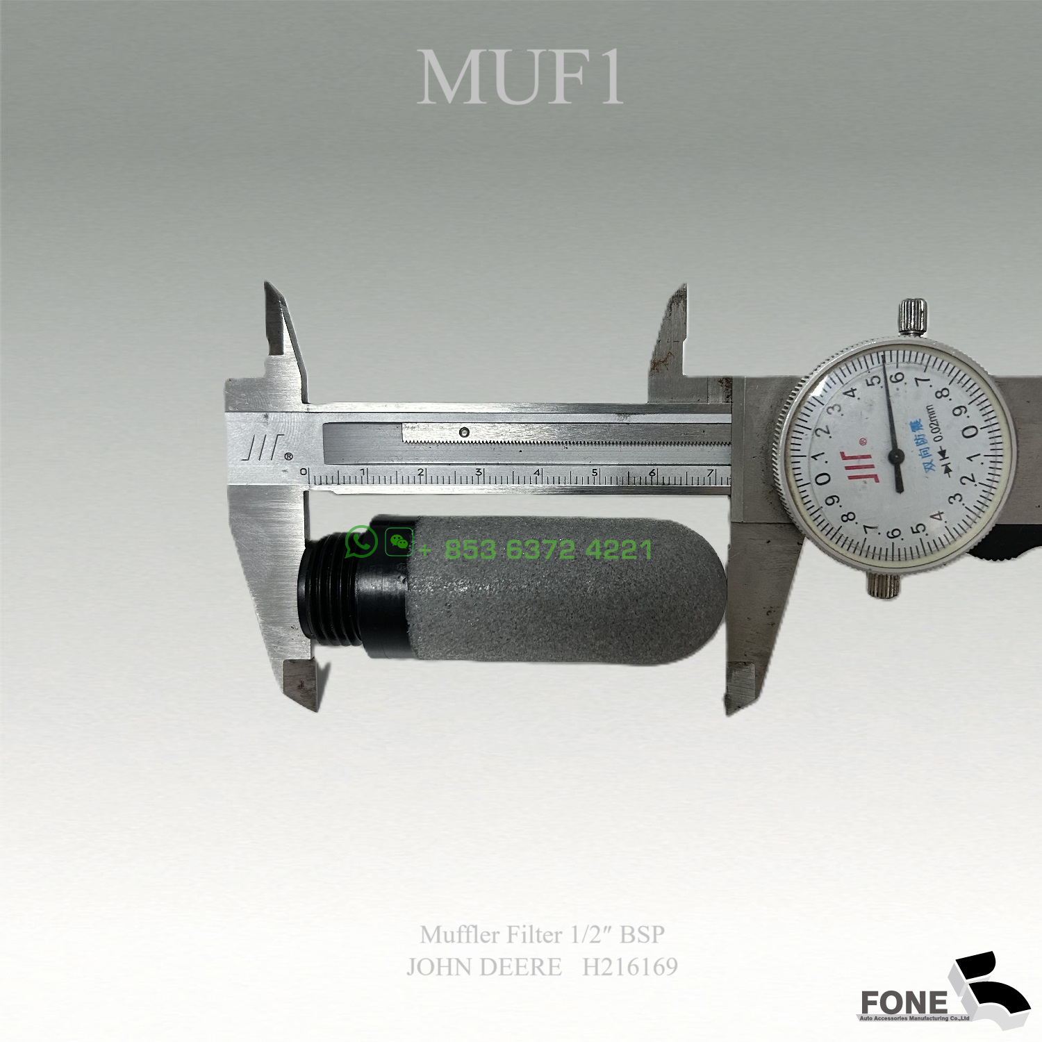 MUF1 Muffler Filter For JOHNDEERE