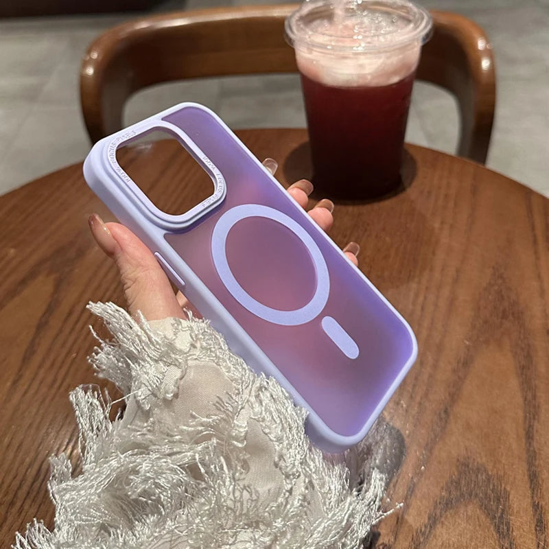 Ice Mist Magsafe Magnetic Shockproof Hard Case For iPhone 