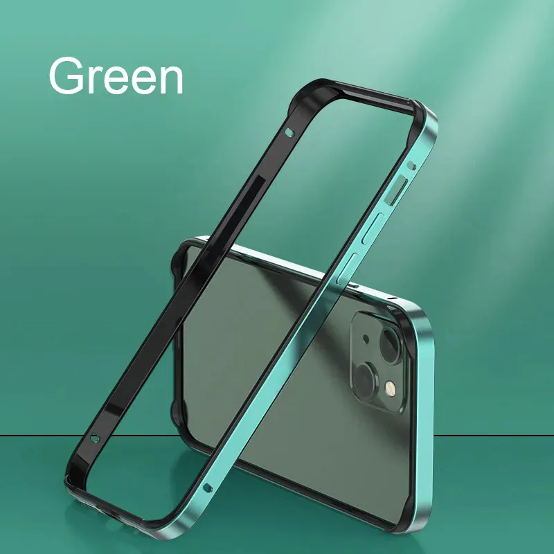 Hybrid Silicone Aluminum Metal Frame Case For iPhone