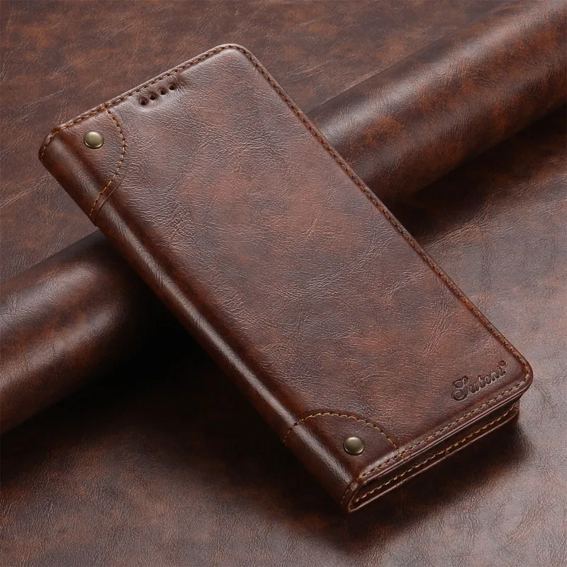 2-in-1 Magnetic Leather Wallet Flip Case for Samsung