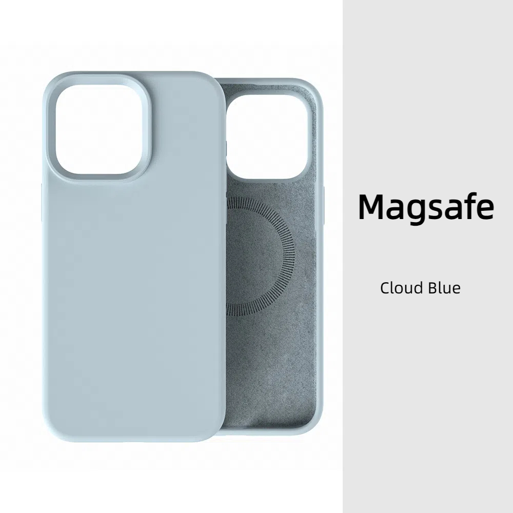 Magsafe Magnetic Liquid Silicone Case For iPhone