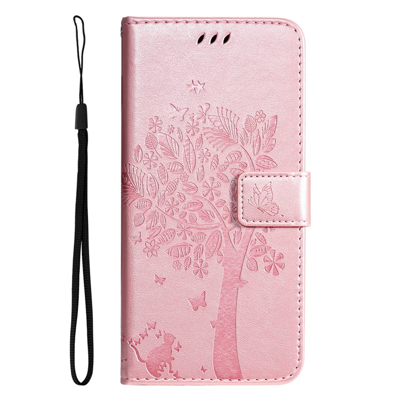 Butterfly embossing Flip Stand Leather Wallet Case For iPhone