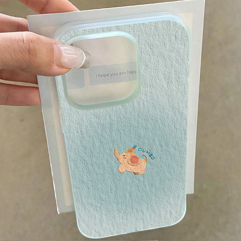 Blue Blooming Elephant Phone Case For iPhone