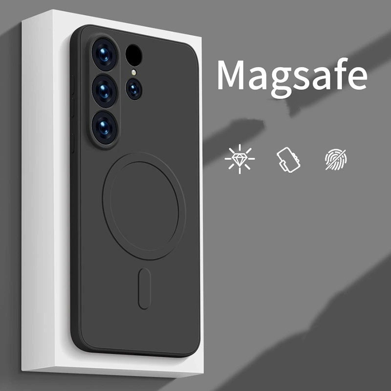 Magsafe Wireless Charge Liquid Silicone Original Case For Samsung