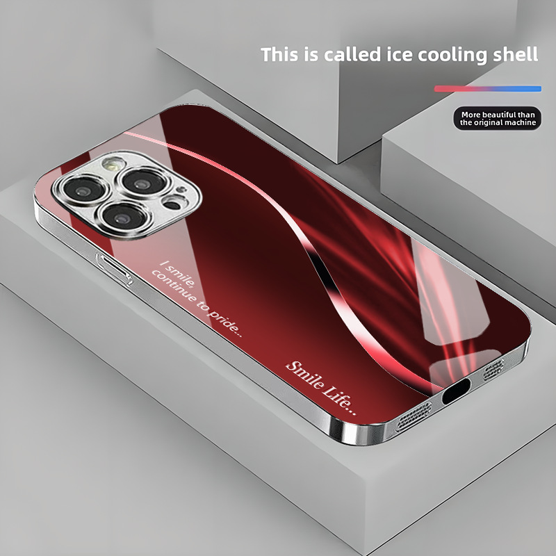 Dazzle Color Flow Tempered glass case for Iphone