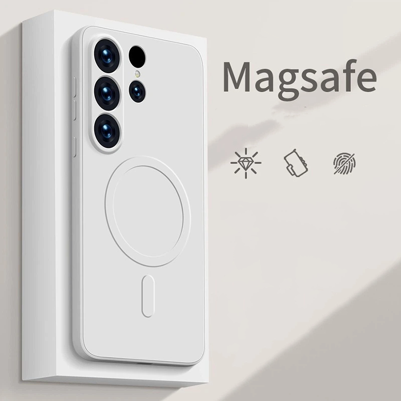 Magsafe Wireless Charge Liquid Silicone Original Case For Samsung