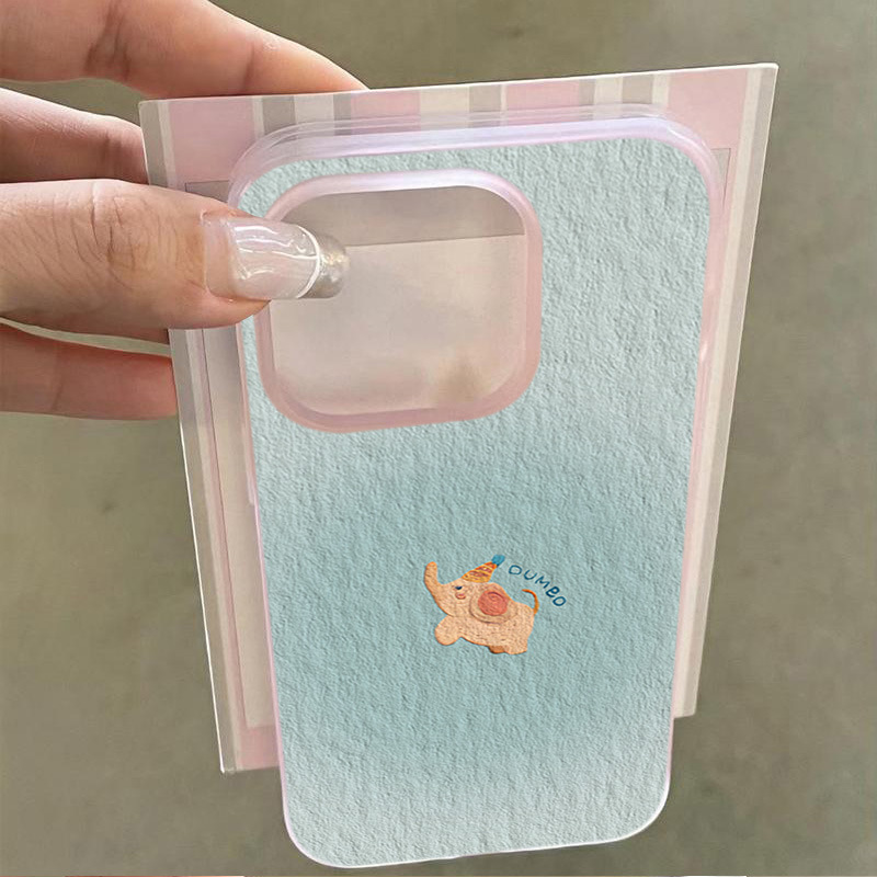 Blue Blooming Elephant Phone Case For iPhone