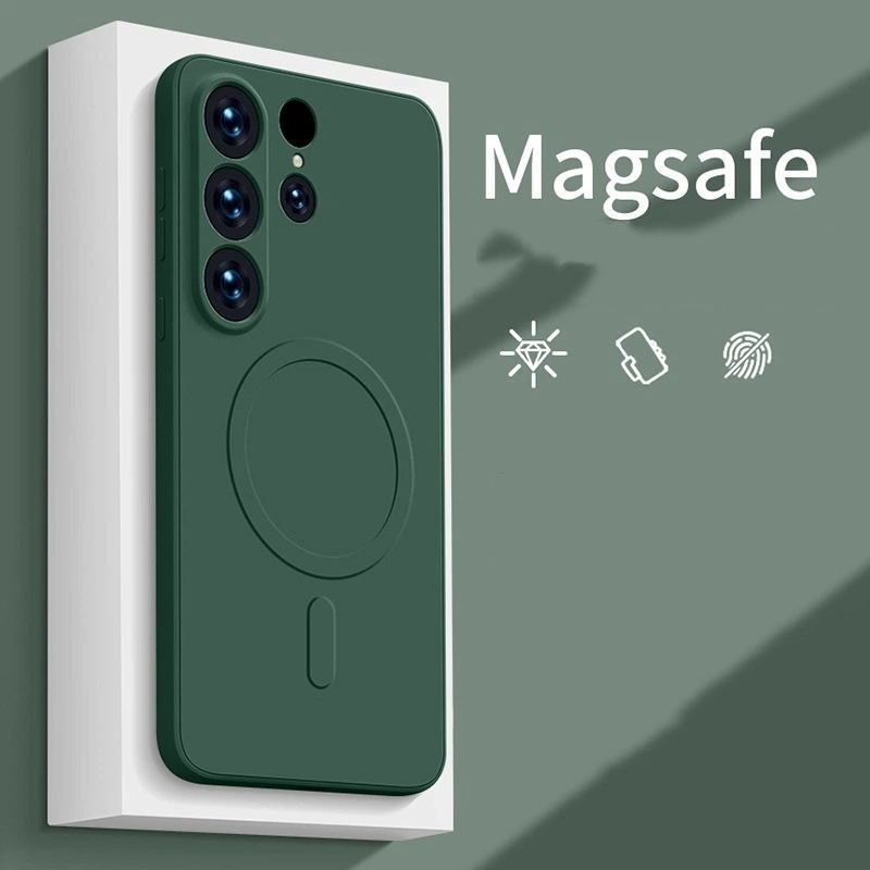 Magsafe Wireless Charge Liquid Silicone Original Case For Samsung