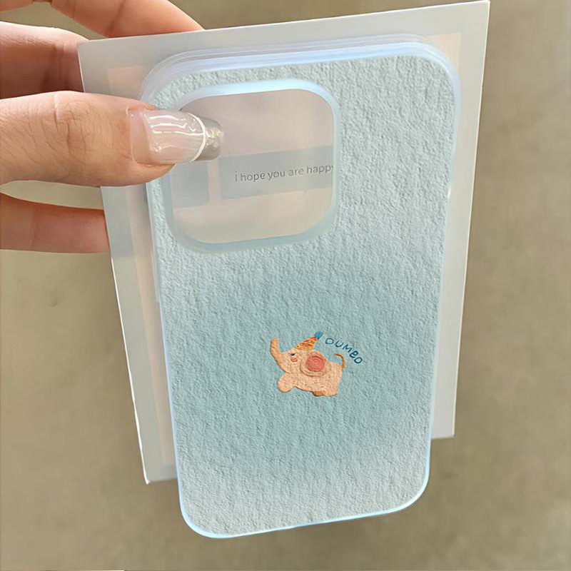 Blue Blooming Elephant Phone Case For iPhone