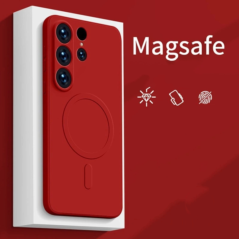 Magsafe Wireless Charge Liquid Silicone Original Case For Samsung