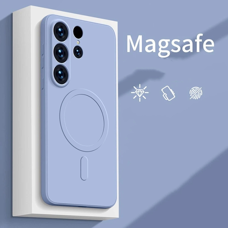 Magsafe Wireless Charge Liquid Silicone Original Case For Samsung