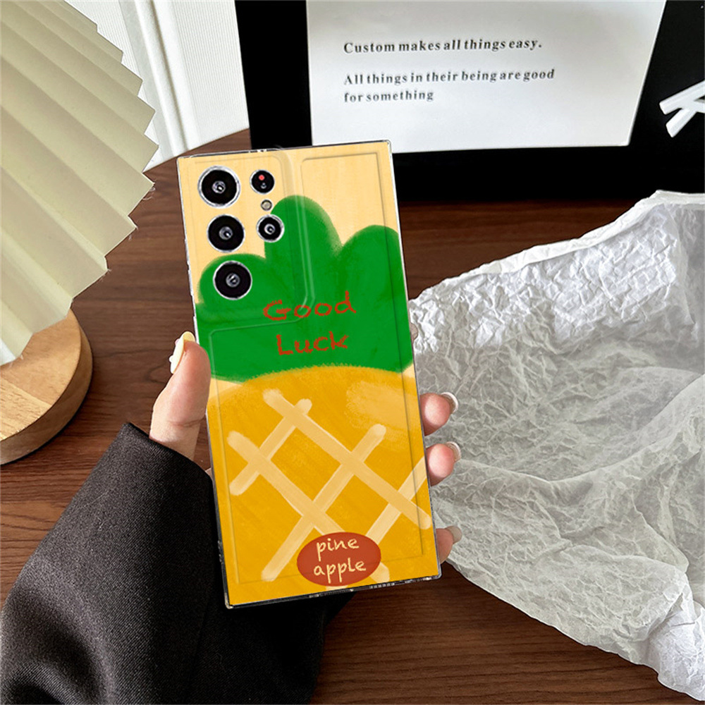 Summer pineapple fruit simple case For Samsung