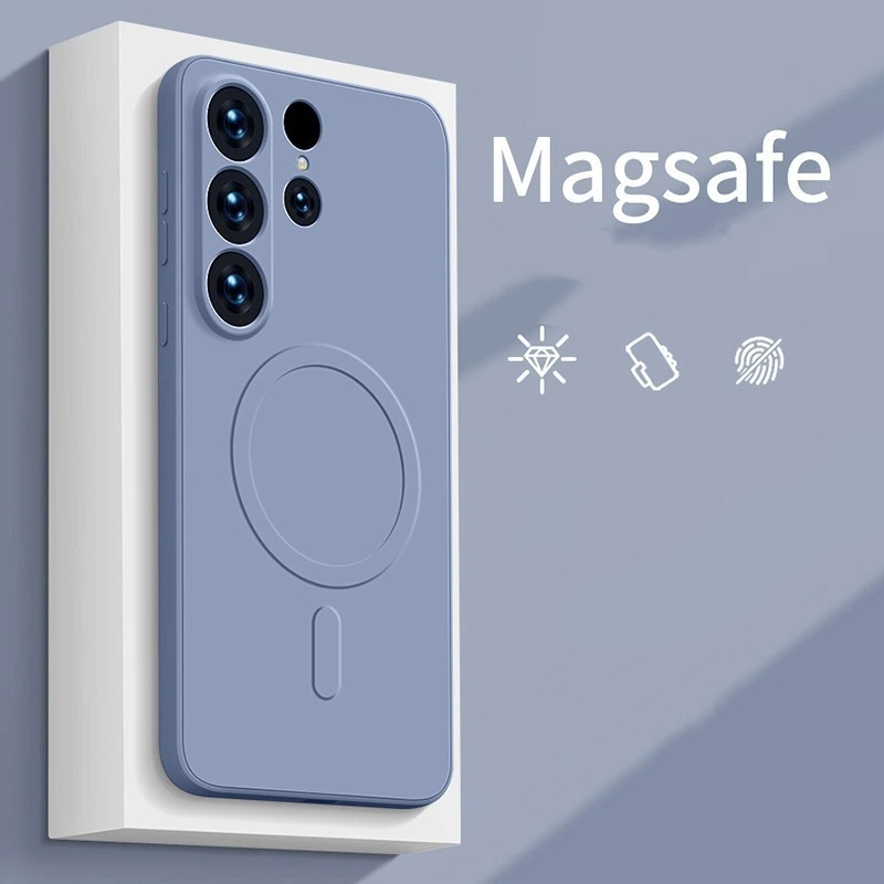 Magsafe Wireless Charge Liquid Silicone Original Case For Samsung