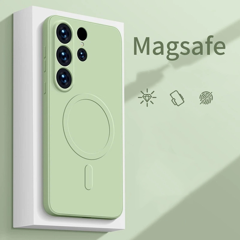 Magsafe Wireless Charge Liquid Silicone Original Case For Samsung