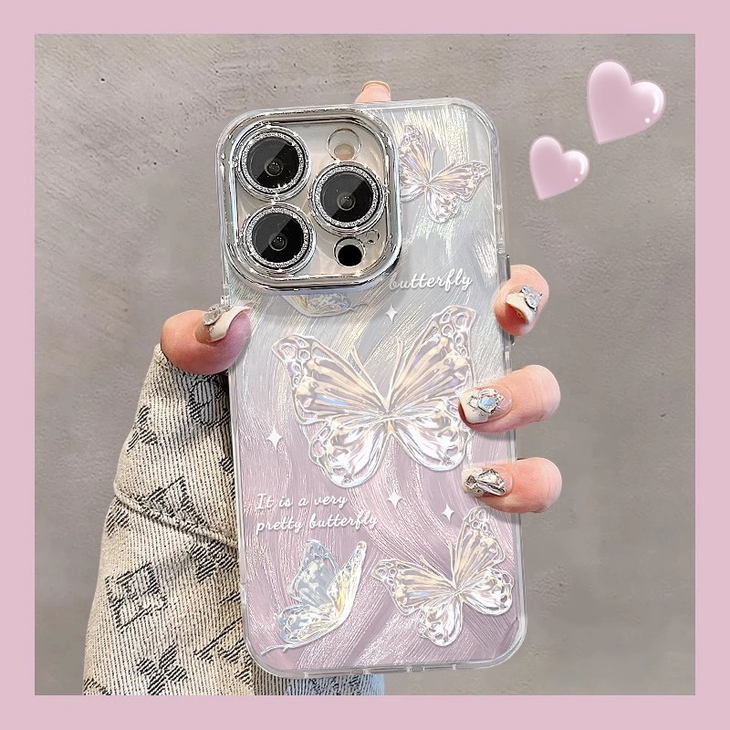 New Butterfly Diamond Phone Case For iPhone