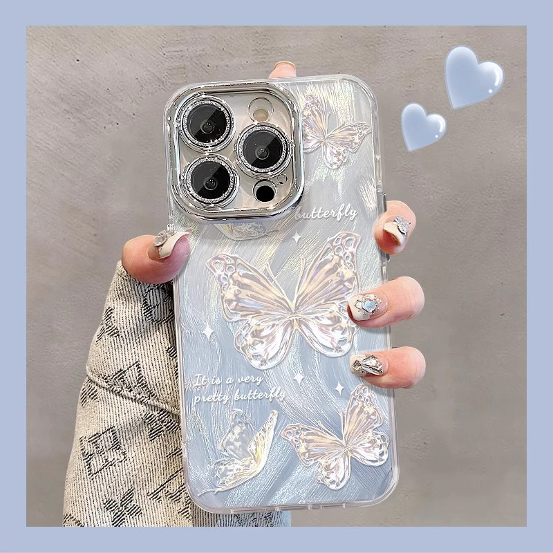New Butterfly Diamond Phone Case For iPhone