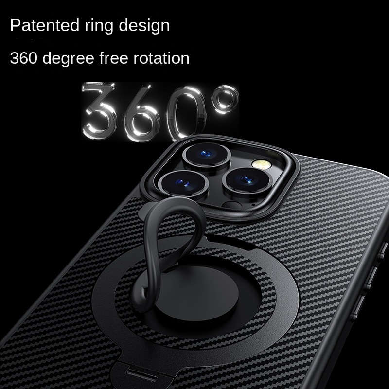 360° rotating ring holder Magsafe magnetic charging  case For iPhone