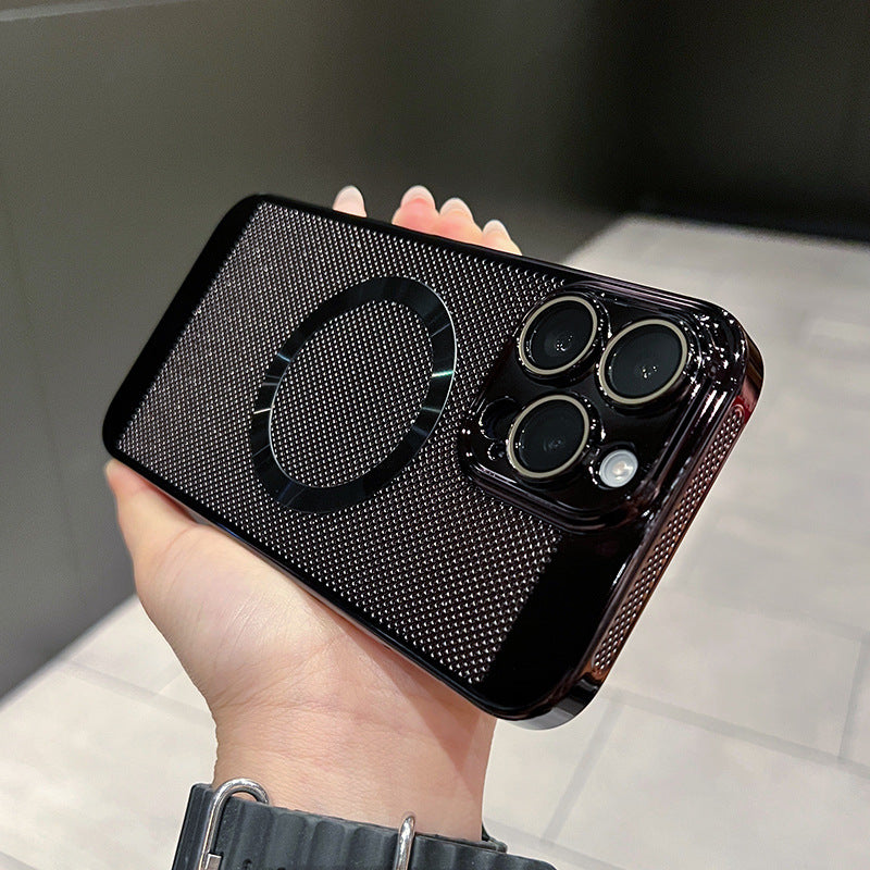 Electroplated Magnetic Heat-Dissipating Case for iPhone