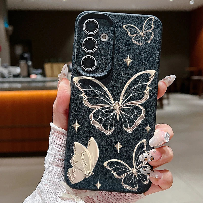 Golden Butterfly Case For Samsung