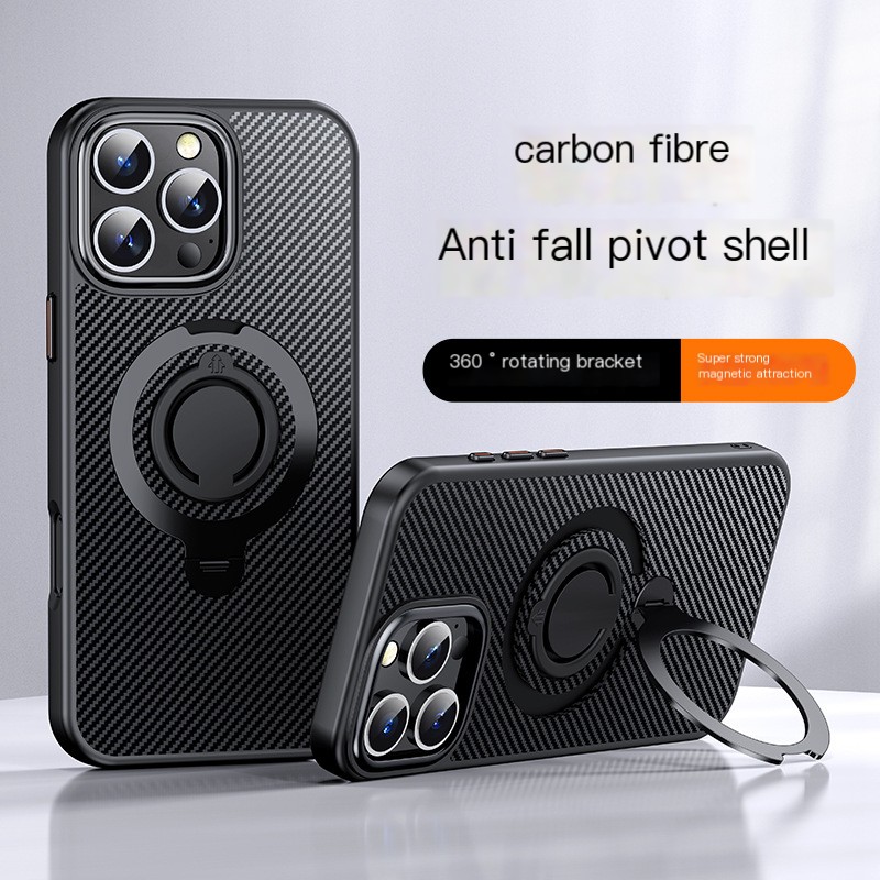 360° rotating ring holder Magsafe magnetic charging  case For iPhone