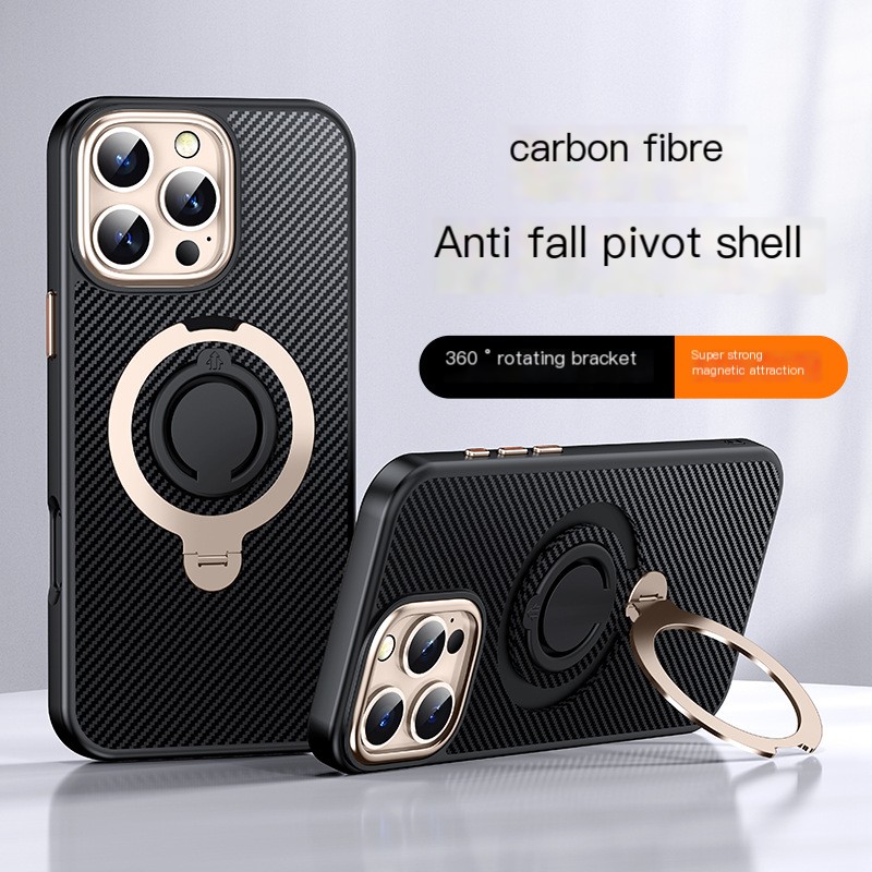 360° rotating ring holder Magsafe magnetic charging  case For iPhone