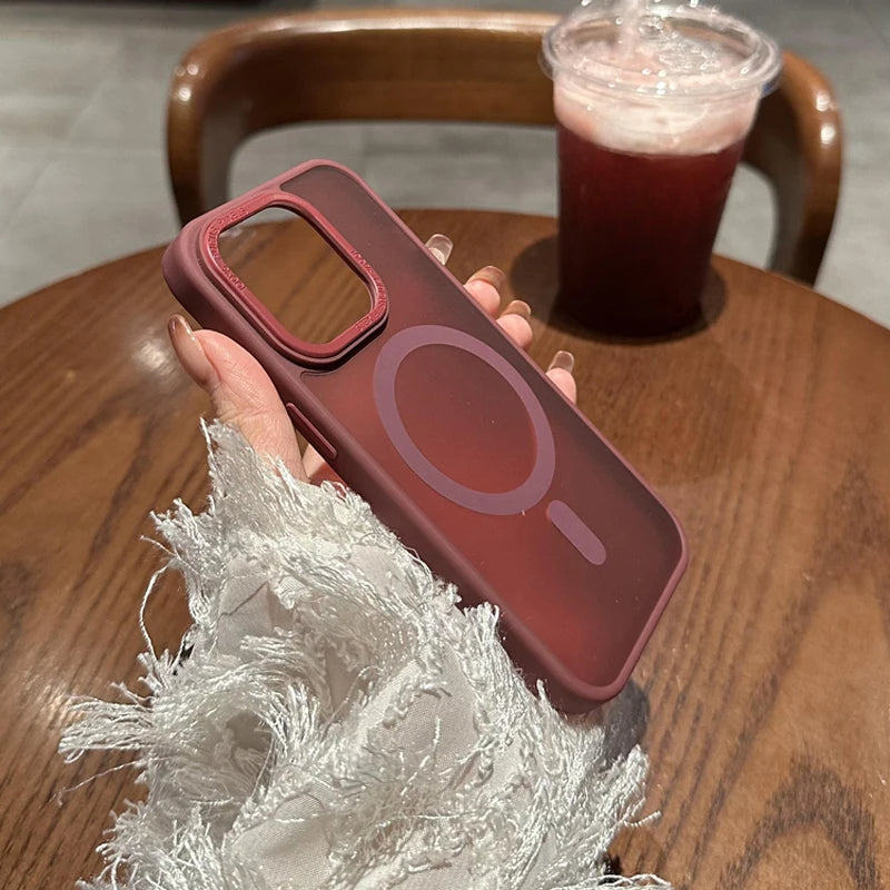 Ice Mist Magsafe Magnetic Shockproof Hard Case For iPhone 