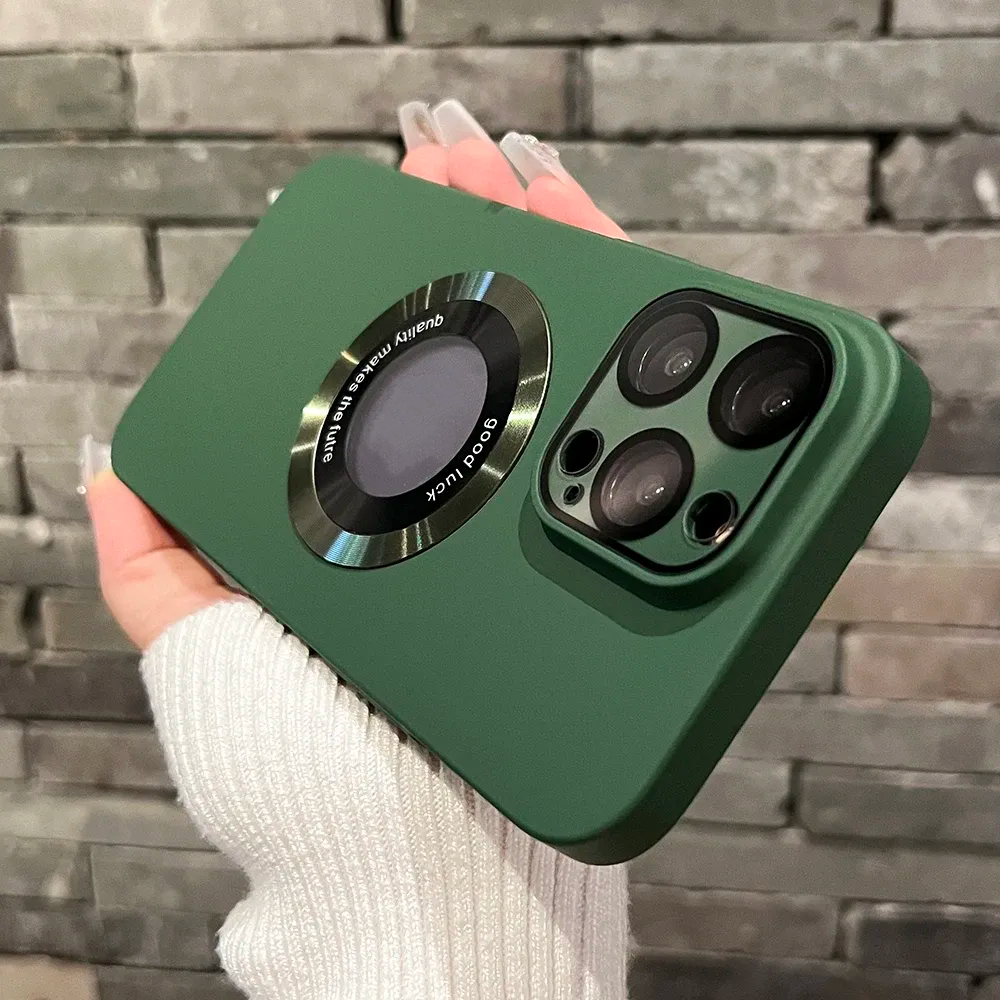 Magsafe Magnetic Solid Color Matte Hard  Case For iPhone