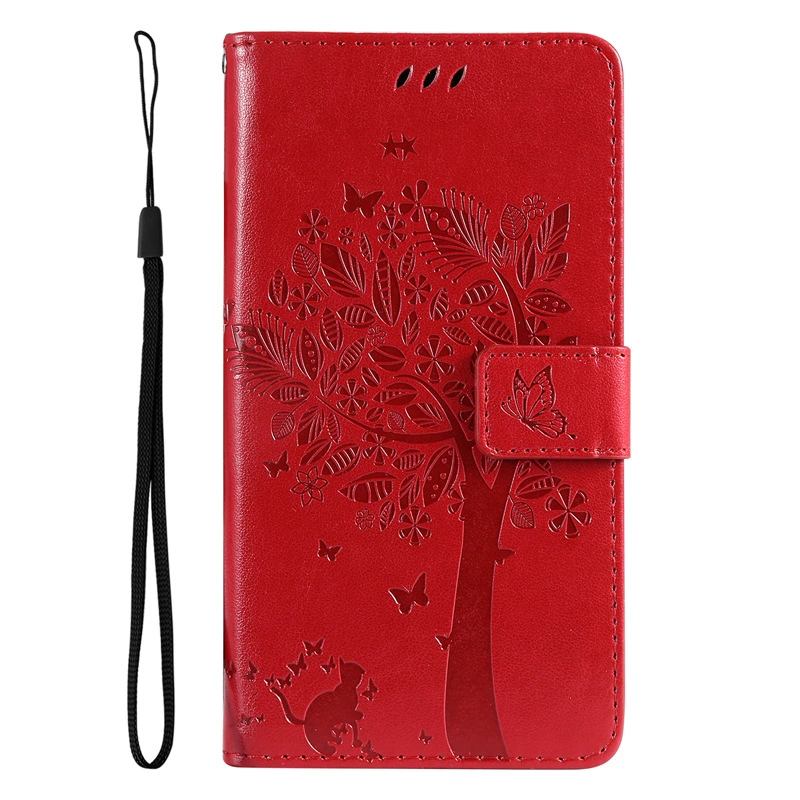 Butterfly embossing Flip Stand Leather Wallet Case For iPhone