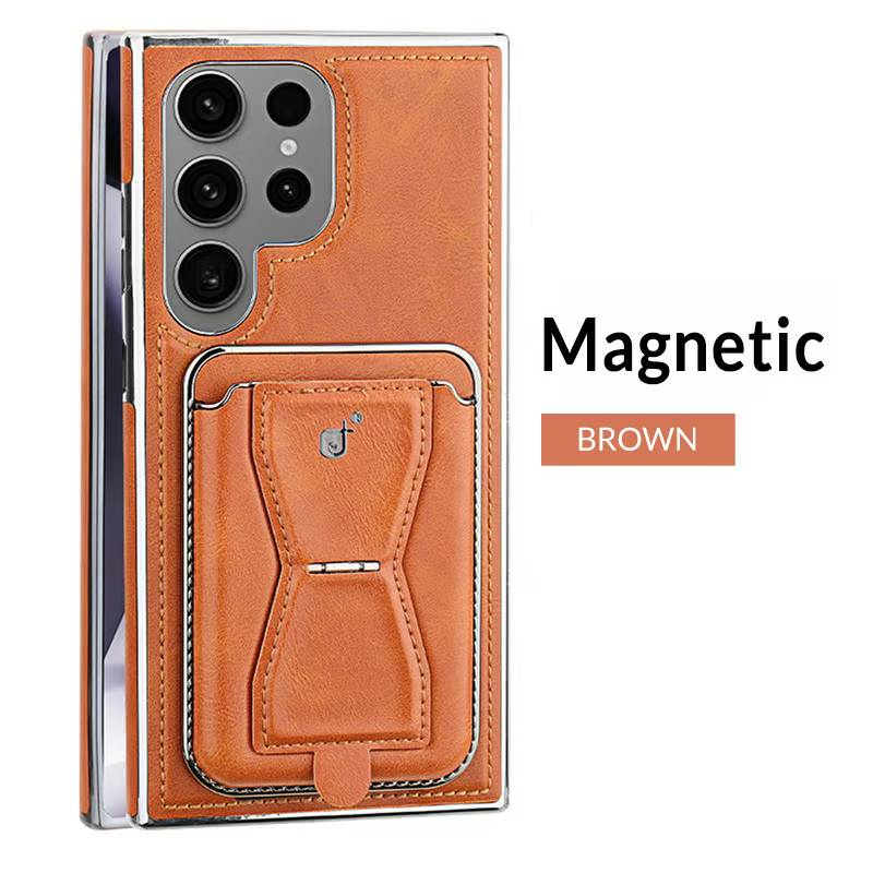 Leather CardHolder 2in1 detachable Magnetic Phone Case For Samsung