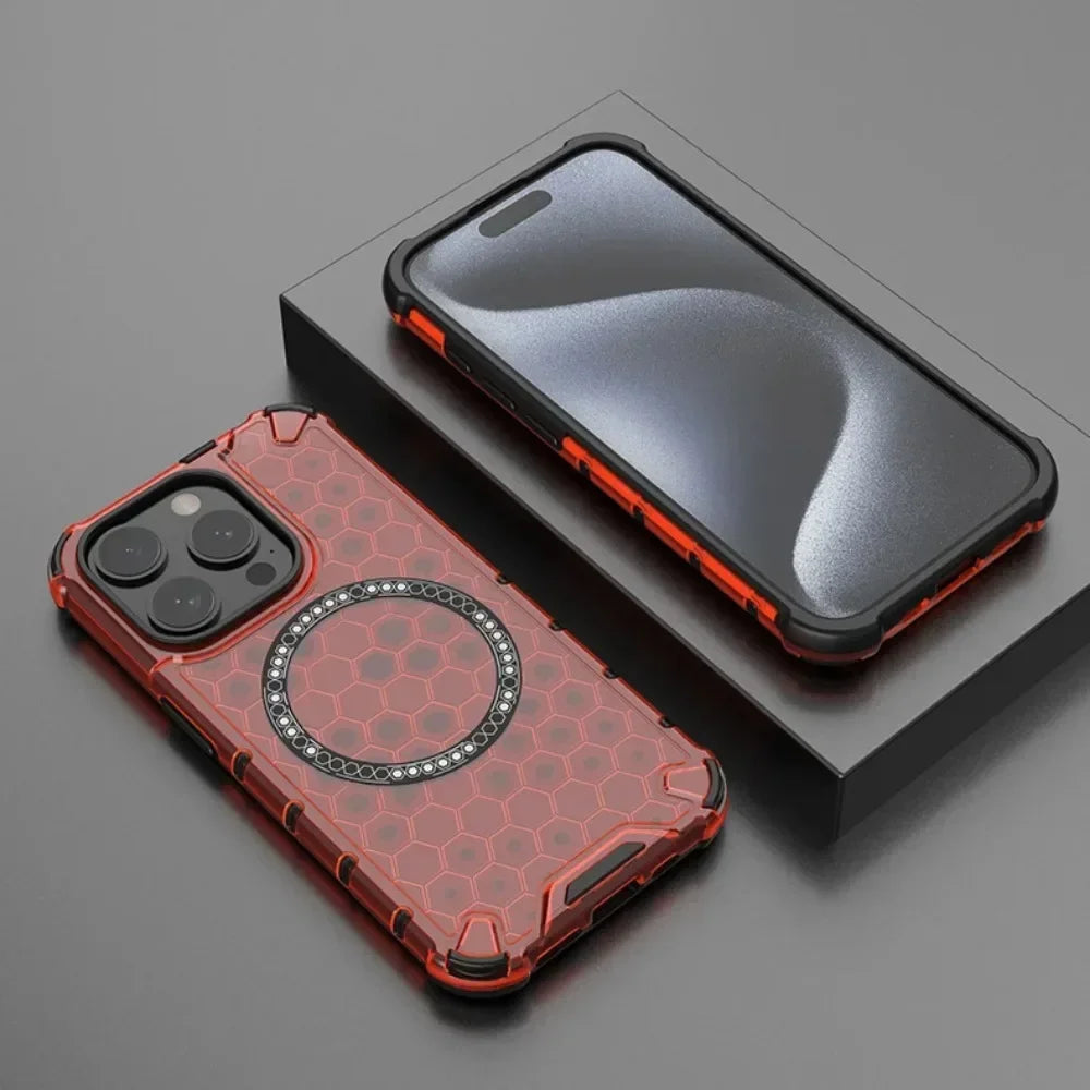 2 in 1 Full Protection Shockproof  Magsafe Case for iPhone