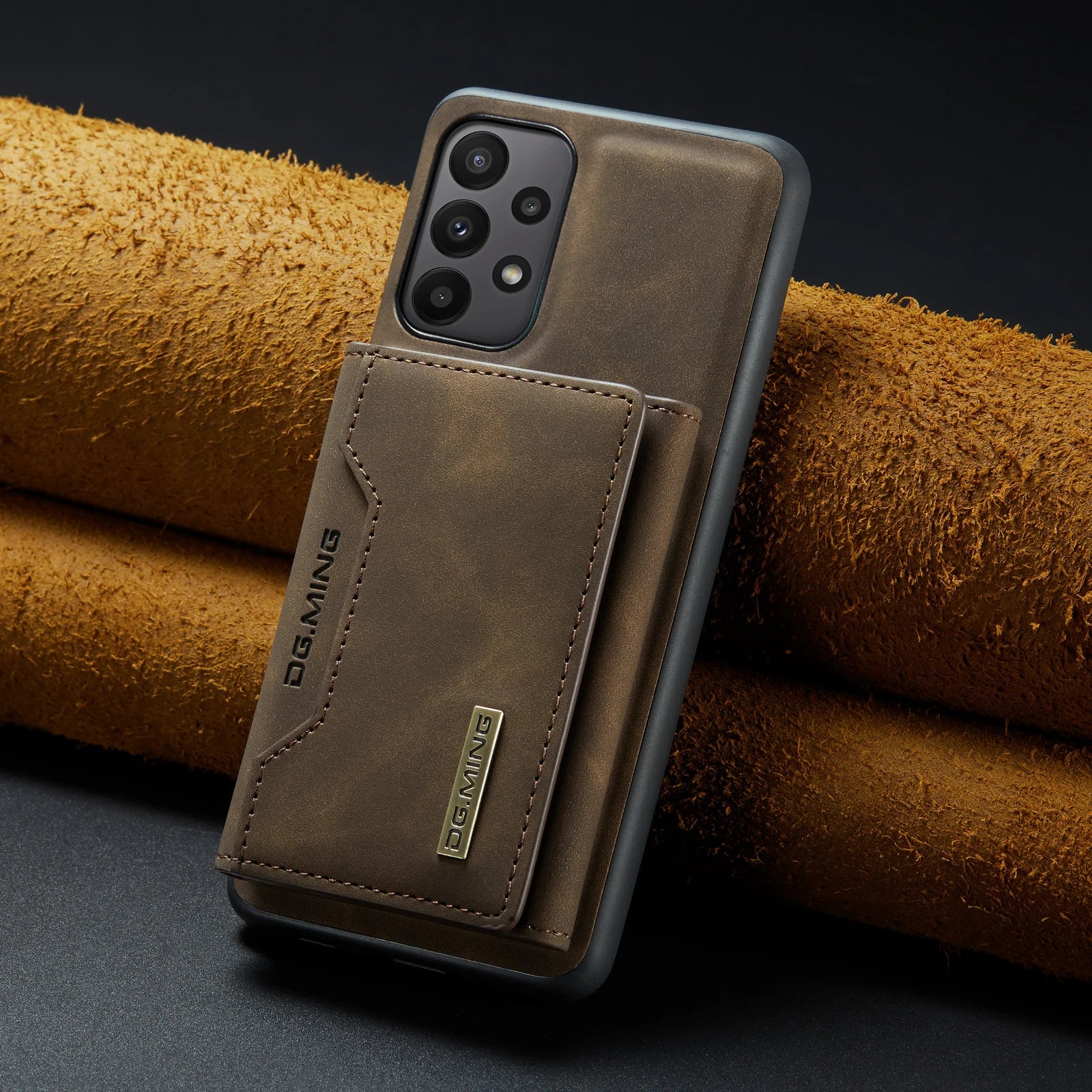 2 in 1 Magnetic Detachable Leather Wallet Case For Samsung