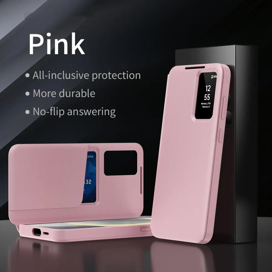 Smart window card insertion case for Samsung