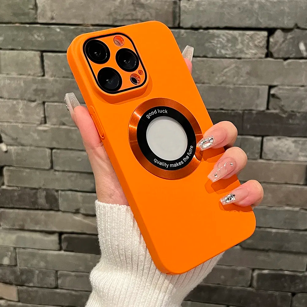 Magsafe Magnetic Solid Color Matte Hard  Case For iPhone