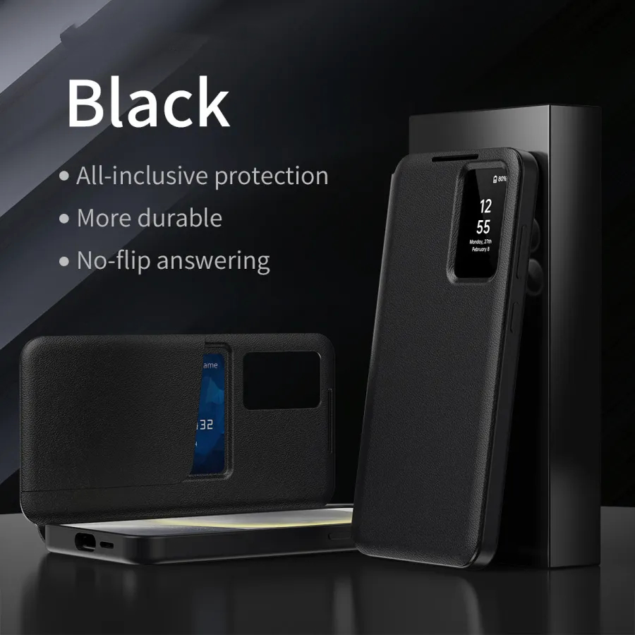 Smart window card insertion case for Samsung