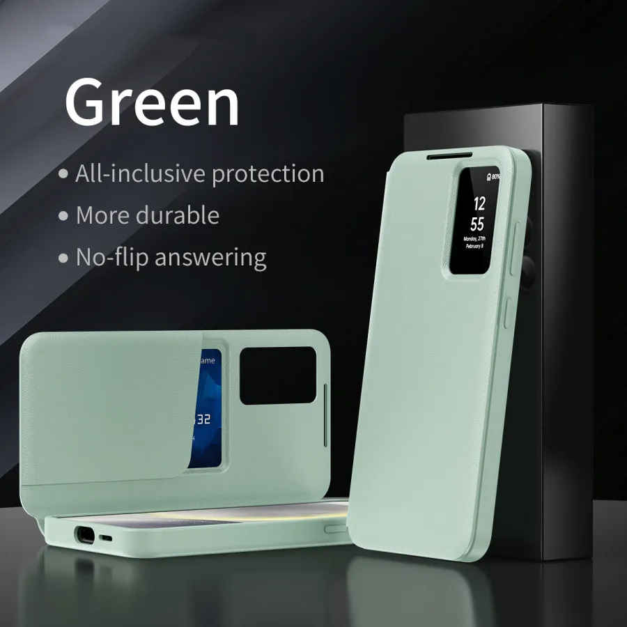 Smart window card insertion case for Samsung