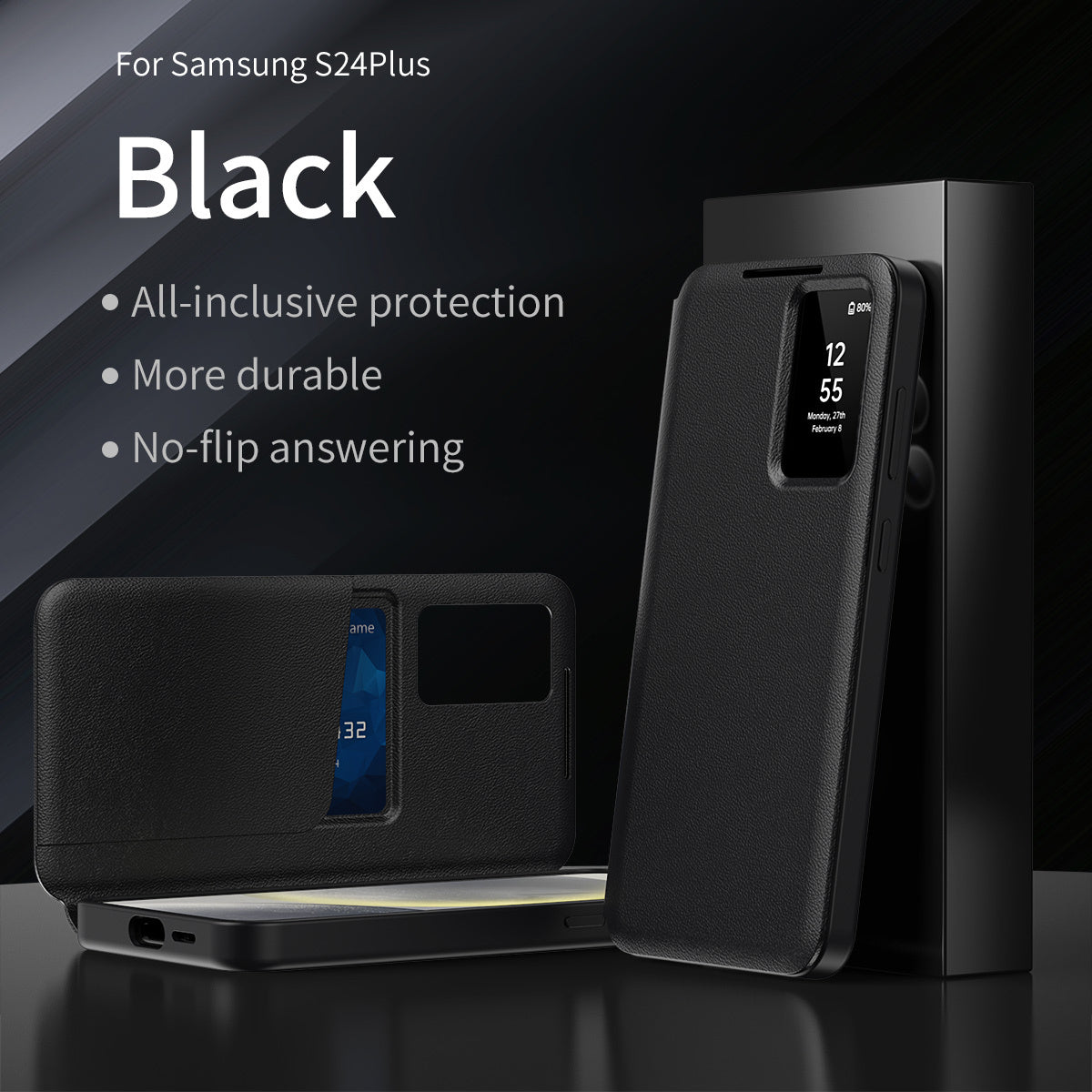 Smart window card insertion case for Samsung