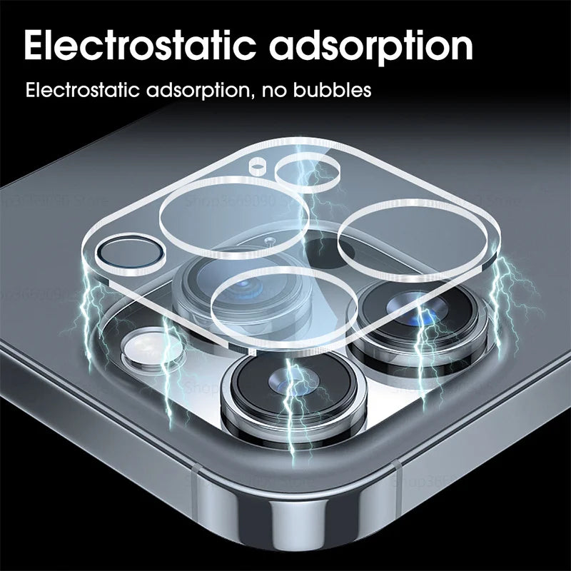 Tempered Glass  Camera Protector Case For Iphone